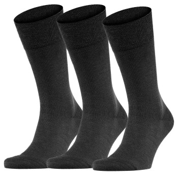 Falke Strømper 3P Sensitive Berlin Sort Str 39/42 Herre