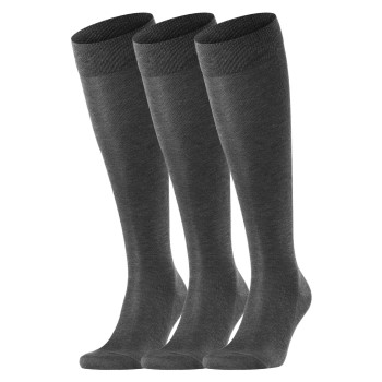 Falke Strømper 3P Tiago Knee-high Grå bomuld Str 41/42 Herre