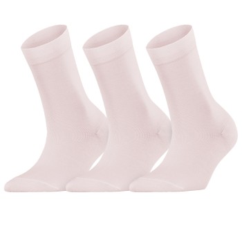 Falke Strømper 3P Women Cotton Touch Lyserosa Str 35/38 Dame