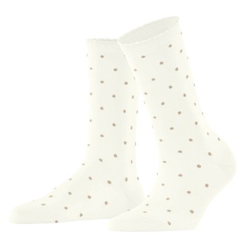 Falke Strømper Women Spike Dot Socks Benhvid bomuld Str 35/38 Dame
