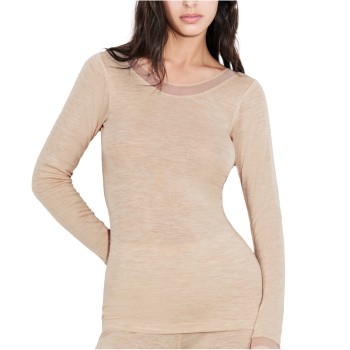 Femilet Juliana Long Sleeve Benhvid merinould 46 Dame