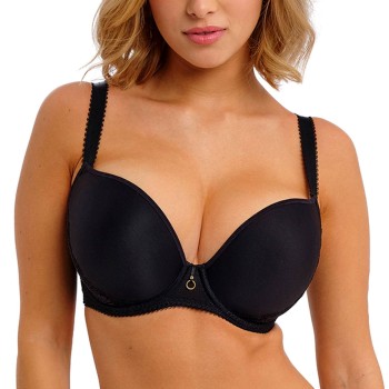 Freya BH Fascinate UW Moulded Plunge T-Shirt Bra Sort D 70 Dame