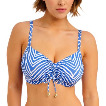 Freya Fiji Falls Bralette Bikini Top Hvid/Blå E 85 Dame