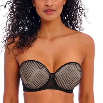 Freya BH Tailored Underwire Moulded Strapless Bra Sort J 80 Dame