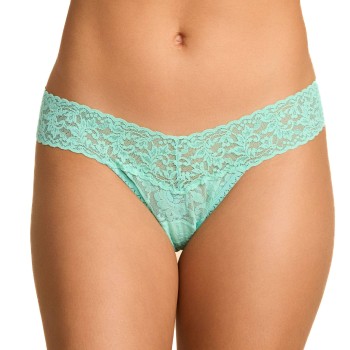 Hanky Panky Trusser 3P Low Rise Thong Turkise/Blå nylon One Size Dame