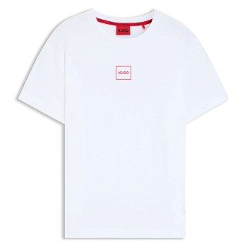 HUGO Laze T-Shirt Hvid bomuld Small Herre