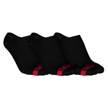 HUGO Strømper 3P Plush Tape Socks Sort bomuld Str 43/46