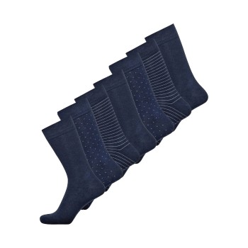 JBS Strømper 7P Bamboo Socks Marineblå Str 41/44
