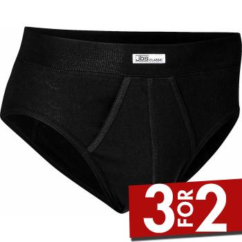 JBS Classic Brief 390-12 Sort bomuld Large Herre