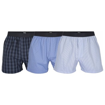 JBS 3P Organic Cotton Boxershorts Blå Mønster økologisk bomuld XX-Large Herre