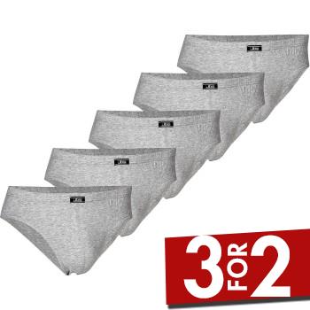 JBS 5P Organic Cotton Mini Slip Brief Grå økologisk bomuld Small Herre