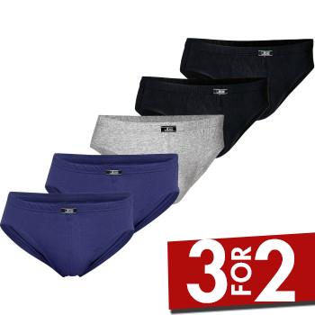 JBS 5P Organic Cotton Mini Slip Brief Flerfarvet økologisk bomuld X-Large Herre