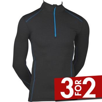 JBS Proactive Long Sleeve Zipper 426-16 Sort Medium Herre