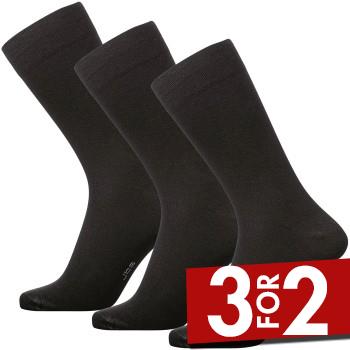 JBS Strømper 3P Socks Sort Str 36/40 Herre