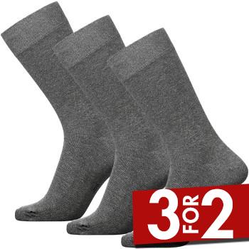 JBS Strømper 3P Socks Grå Str 40/47 Herre