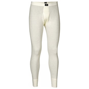 JBS Lange Underbukser Wool Long Johns With Fly Creme uld Large Herre