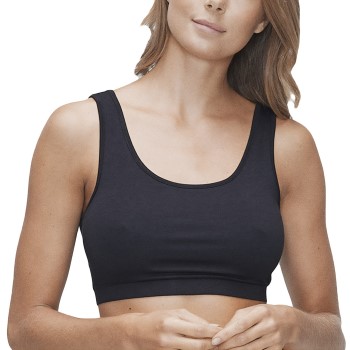 JBS of Denmark BH Bamboo Bra Top Wide Straps Sort Large Dame