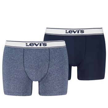 Levis 2P Base Vintage Boxer Marine/Blå bomuld Large Herre