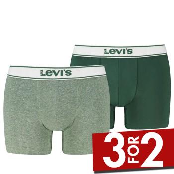 Levis 2P Base Vintage Boxer Grøn bomuld X-Large Herre