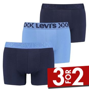 Levis 3P Boxer Giftbox Blå bomuld Large Herre