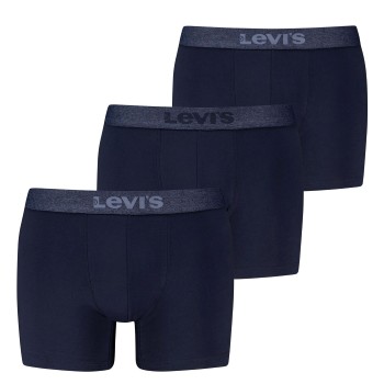 Levis 3P Logo Boxer Briefs Marineblå bomuld Small Herre