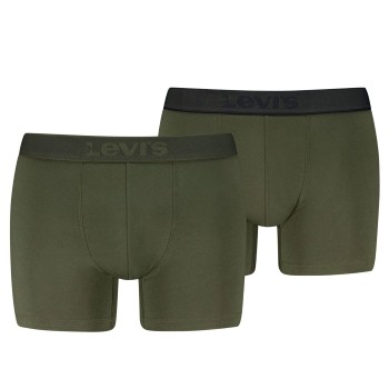Levis 2P Men Twill Boxer Brief Khaki bomuld Medium Herre