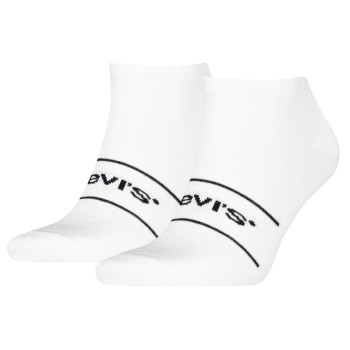 Levis Strømper 2P Organic Cotton Ankle Sock Hvid/Sort Str 39/42