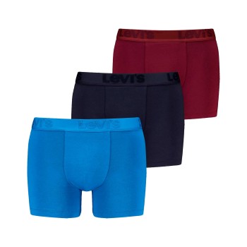 Levis 3P Premium Boxer Rød/Blå bomuld Small Herre