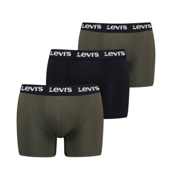 Levis 3P Repeat Logo Boxer Brief Multi Flerfarvet bomuld Medium Herre