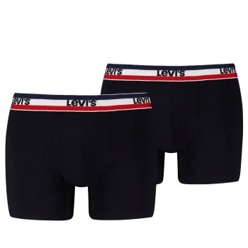Levis 2P Sportswear Logo Base Boxer Sort bomuld Medium Herre