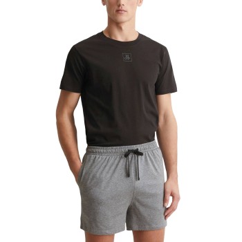 Marc O’Polo Marc O Polo Men Short Pyjama Set Grå/Sort bomuld Small Herre