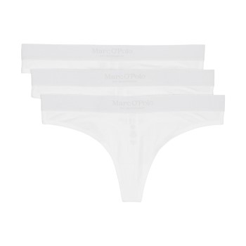 Marc O’Polo Marc O Polo String Trusser 3P Hvid bomuld Large Dame