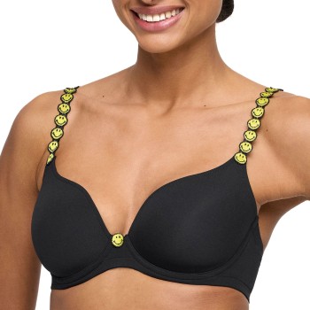 Marie Jo BH Tom Heart Shaped Padded Bra Sort/Gul C 75 Dame