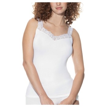 Mey Emotion Elegance Top With Lace Hvid 44 Dame