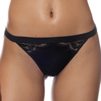 Mey Trusser Poetry Vogue Tanga Sort polyamid Large Dame