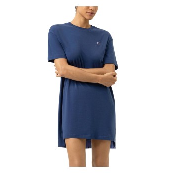 Mey Solid Love Short Sleeve Sleepshirt Navy bomuld Medium Dame
