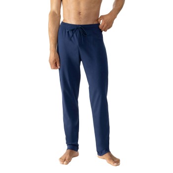 Mey Solid Night Long Bottoms Mørkblå bomuld Medium Herre