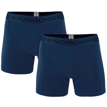 Muchachomalo 2P Cotton Stretch Basic Boxers Marineblå bomuld Medium Herre
