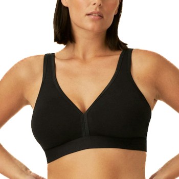 NATURANA BH Athleisure Soft Bra Sort bomuld D 95 Dame