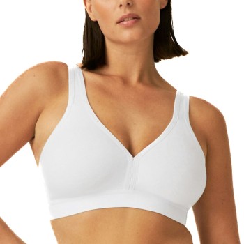 NATURANA BH Athleisure Soft Bra Hvid bomuld B 90 Dame