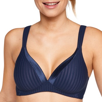 NATURANA BH Everyday Wednesday Striped Soft Bra Marineblå A 80 Dame