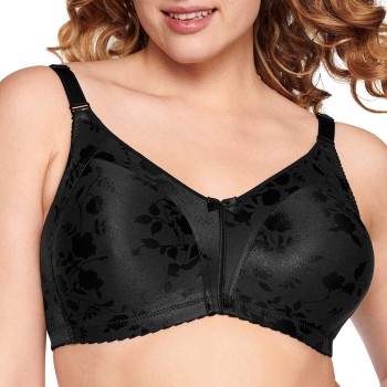 NATURANA BH Heritage Minimizer Soft Bra Floral Sort polyamid C 75 Dame