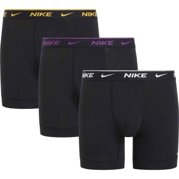 Nike 3P Everyday Essentials Cotton Stretch Boxer Violet/Sort bomuld Medium Herre