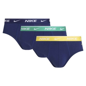Nike 6P Everyday Essentials Cotton Stretch Hip Brief Mørkblå bomuld Large Herre