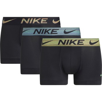 Nike 3P Everyday Essentials Micro Trunks Blå/Grøn nylon Medium Herre