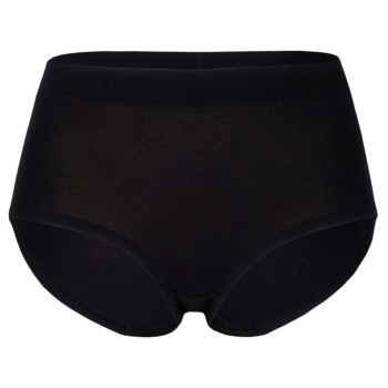 Pierre Robert Trusser Organic Cotton High Waist Brief Sort økologisk bomuld Medium Dame