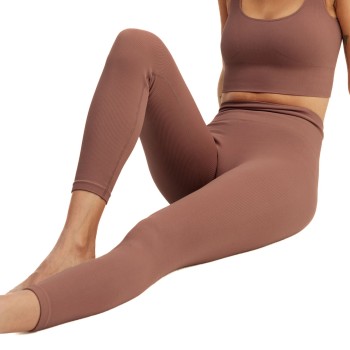Pierre Robert Ribbed Sport Tights Brun polyamid XL/XXL Dame