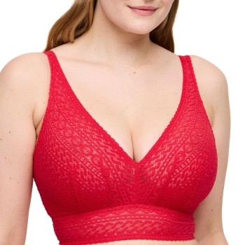 PrimaDonna BH Montara Full Cup Wireless Bra Rød polyamid E 85 Dame