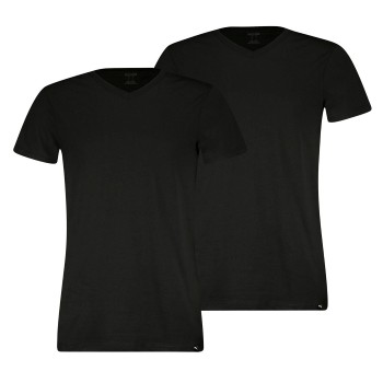 Puma 2P Basic V-neck Tee Sort bomuld Small Herre