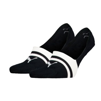 Puma Strømper 2P Heriatge Mid Cut Footie Socks Sort Str 43/46